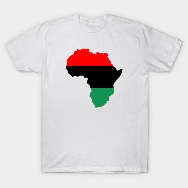 Pan-African flag T-Shirt by Wickedcartoons